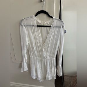 Women's White Romper